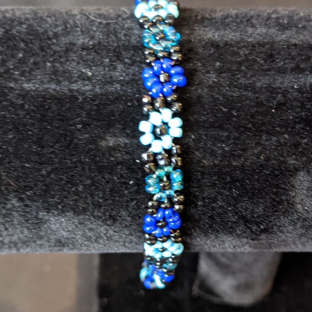 *Blue Beaded Bracelet